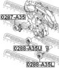 FEBEST 0287-A35 Tensioner Pulley, v-ribbed belt